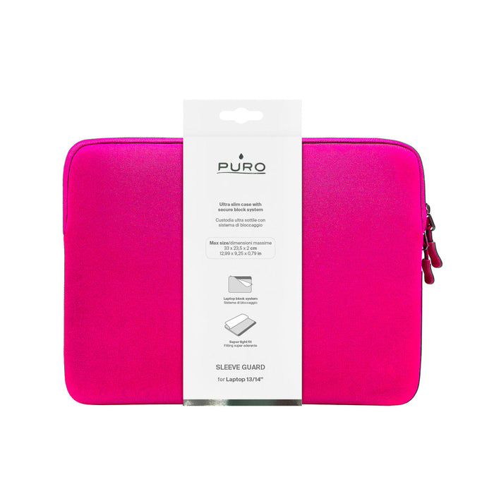 Puro Slim Guard 14" Laptop Bag - Pink
