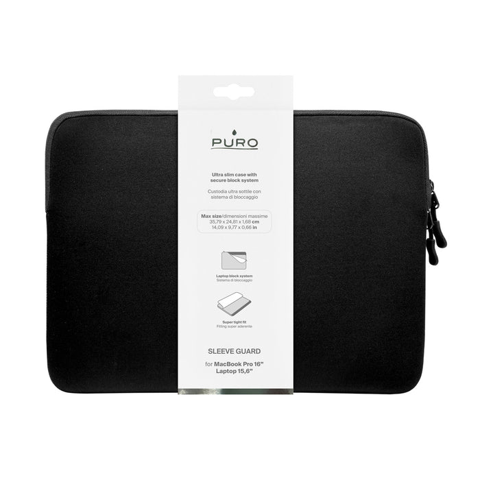 Puro Slim Guard 16" Laptop Bag - Black