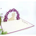 PURPLE WEDDING CARD POP-UP ’PURPLE WEDDING’ KIRIORI 10736 - Парти артикули<<<Декорации<<<Мебели и интериор<<<Praktiker
