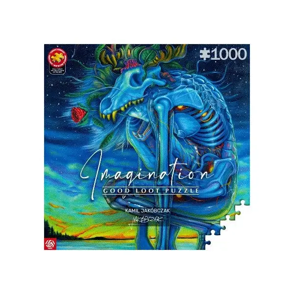 Puzzle Good Loot Imagination - Kamil Jakóbczak: White Wolf 1000 pc(s) - TraditionalPUZ-TRA<<<(Games and Toys)