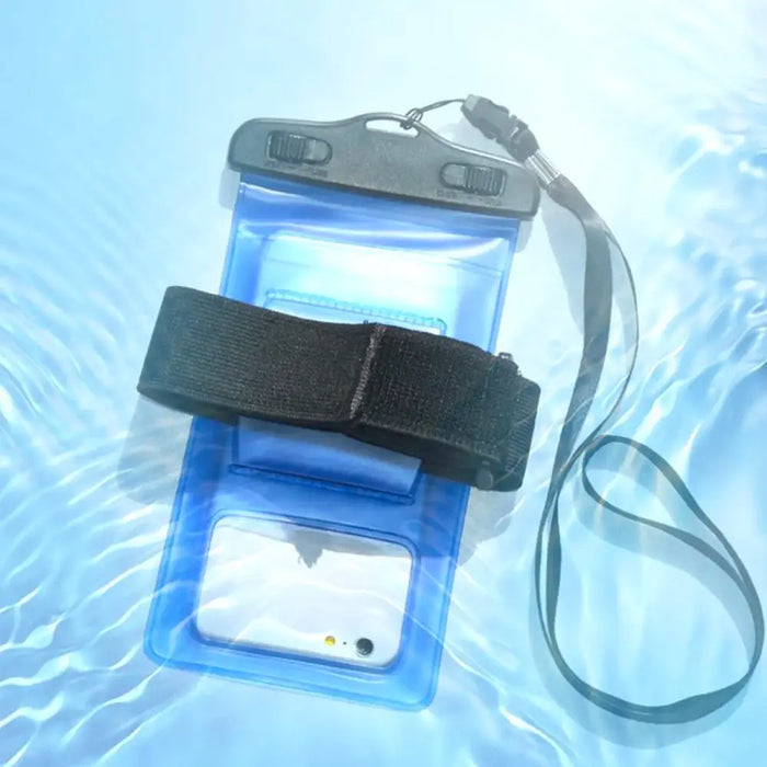 PVC waterproof armband phone case - blue - Sport products<<<HurtelXML