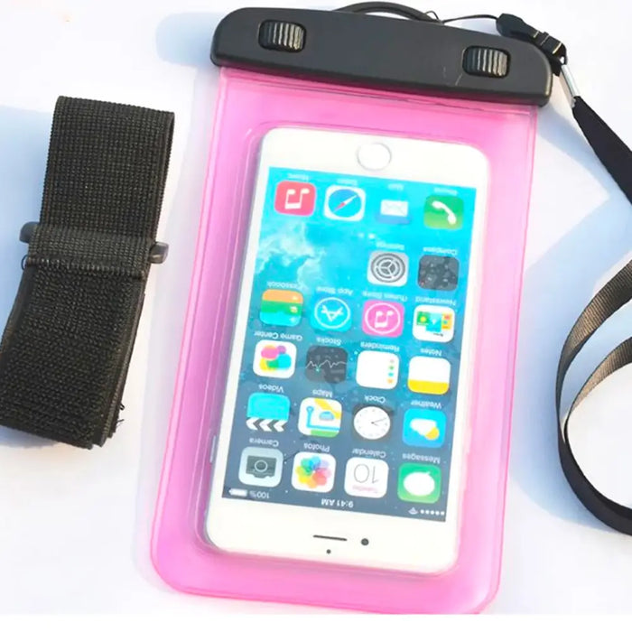 PVC waterproof armband phone case - blue - Sport products<<<HurtelXML