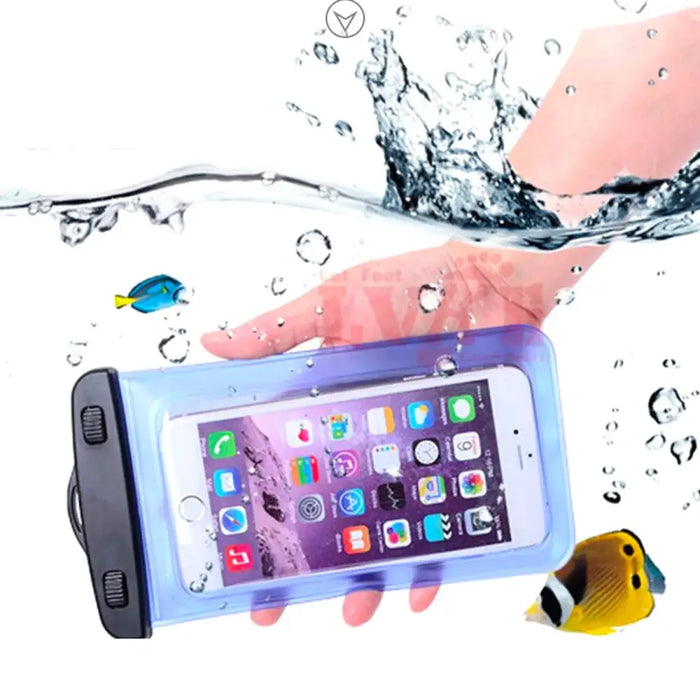 PVC waterproof armband phone case - blue - Sport products<<<HurtelXML
