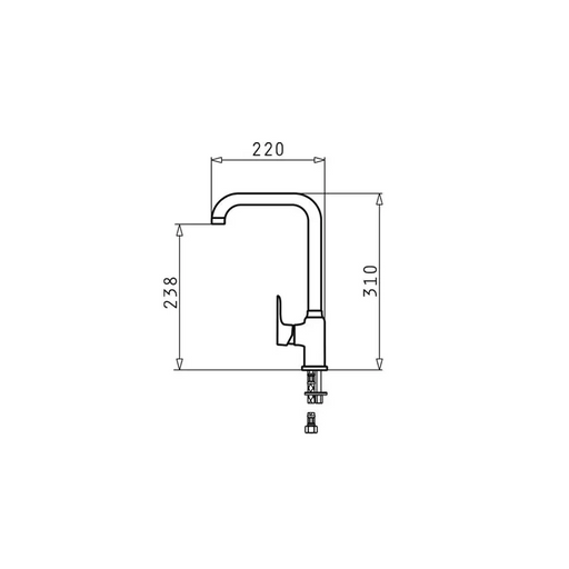 PYRAMIS SILVIO kitchen mixer granite black 090923238 dotted - Kitchen tapsAGD-BAT<<<Home Appliance