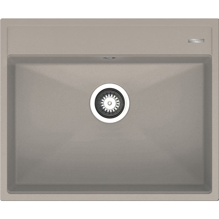 GRANITE KITCHEN SINK PYRAMIS ITHAKA 61X51 CM 1B BEIGE
