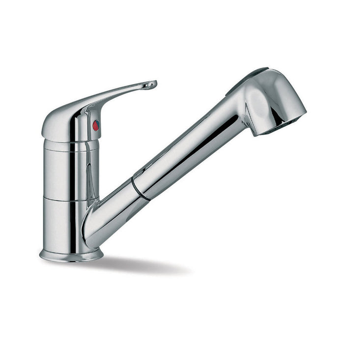 KITCHEN FAUCET WITH PULL-OUT SHOWER PYRAMIS FESTIVO CHROME