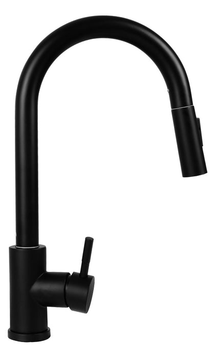 Set - Sink PYRAMIS CAMEA (79x50) 1B 1D R + Faucet IDEA Black Edition - 070168502BE - Volcano