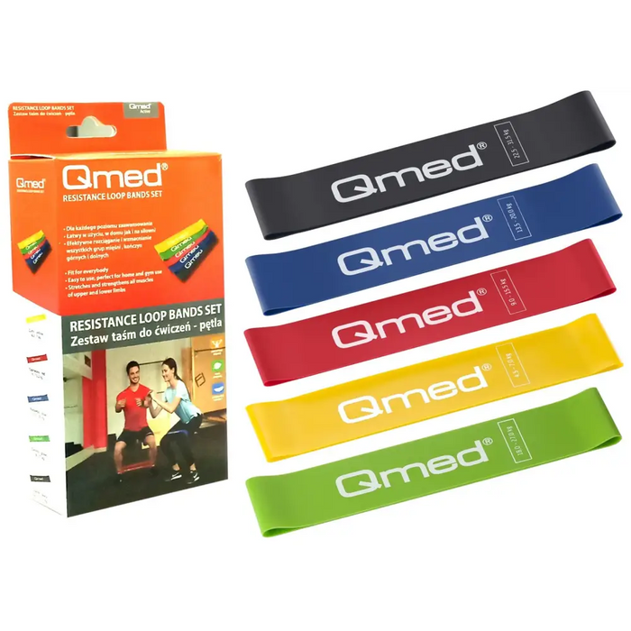 QMED exercise band set - loop - Exercise bands and ballsSRH-TDC<<<Rehabilitation equipmentSRH<<<ActionPL