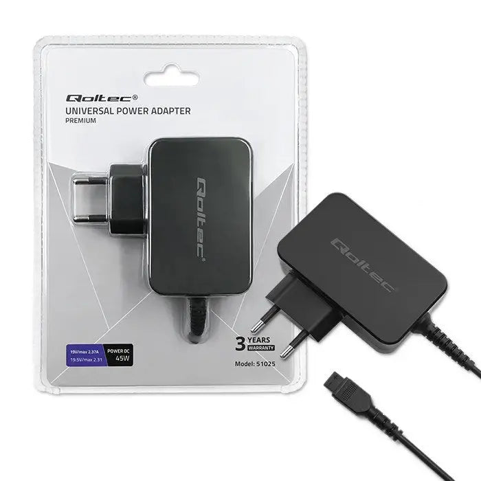 Qoltec 51025 power adapter/inverter Black - Power supplies for laptopsZDL-NOT<<<Power supplies for computers