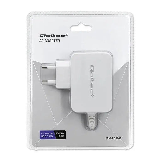 Qoltec 51039 power adapter/inverter Indoor 65 W White - Power supplies and CCTVZCC-ZAS<<<Power supplyZCC<<<ActionPL