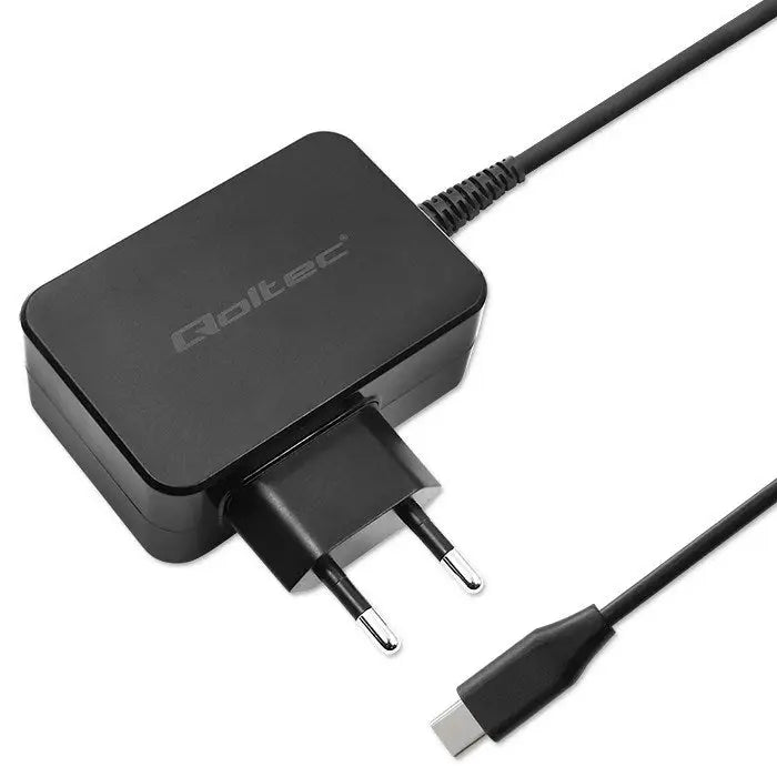 Qoltec 52386 GaN POWER PRO charger | 1xUSB-C | 65W | 5-20V | 3-3.25A | Black - ChargersLAD-SIC<<<Power supplies