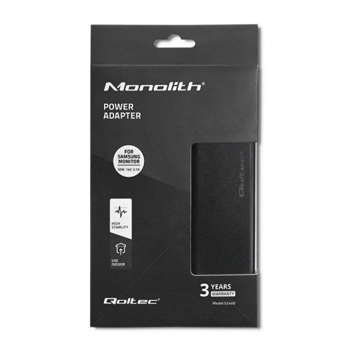 Qoltec 52400 power adapter/inverter Indoor 30 W Black - Power supplies and CCTVZCC-ZAS<<<Power supplyZCC<<<ActionPL