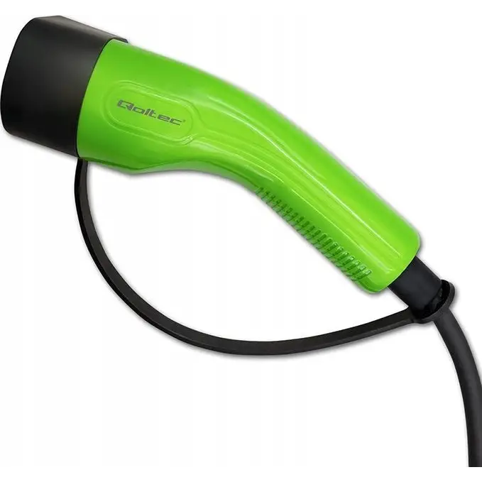 Qoltec Mobile EV Charger with 2-in-1 Type 2 SCHUKO 3.5kW 230V LCD Portable Wallbox 5m - Mobile