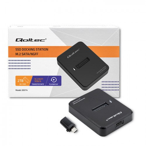Qoltec SSD Docking Station M.2 SATA | NGFF