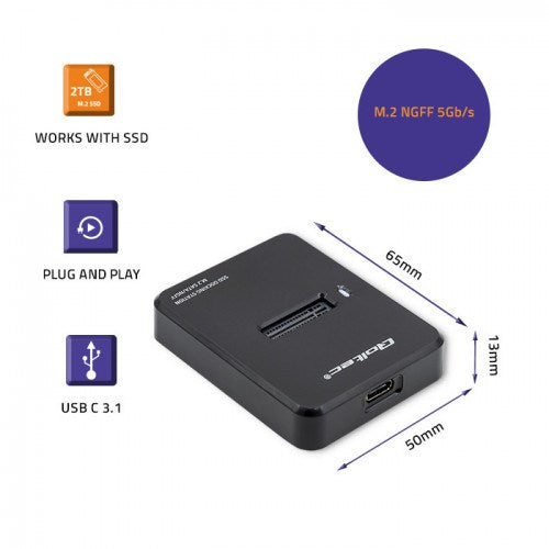 Qoltec SSD Docking Station M.2 SATA | NGFF