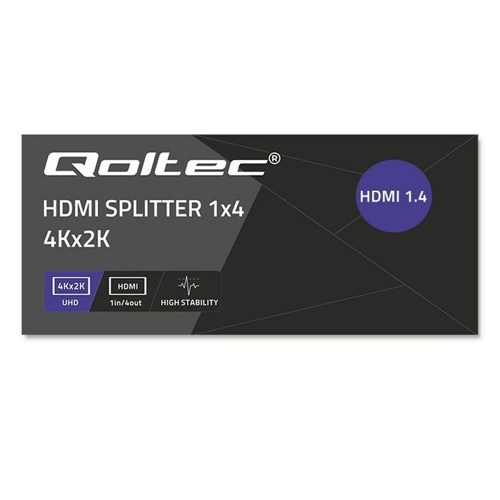 HDMI switch Qoltec 51798 Black