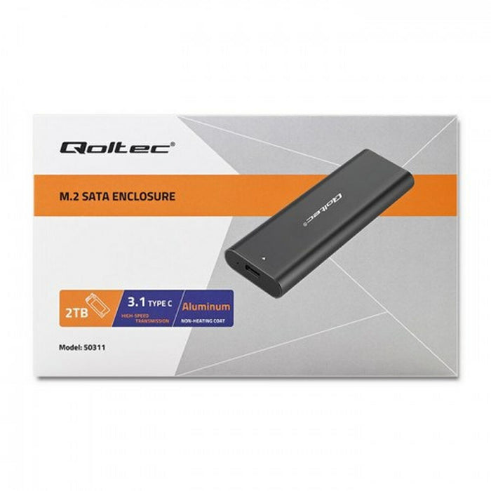 External Box Qoltec 50312 Black