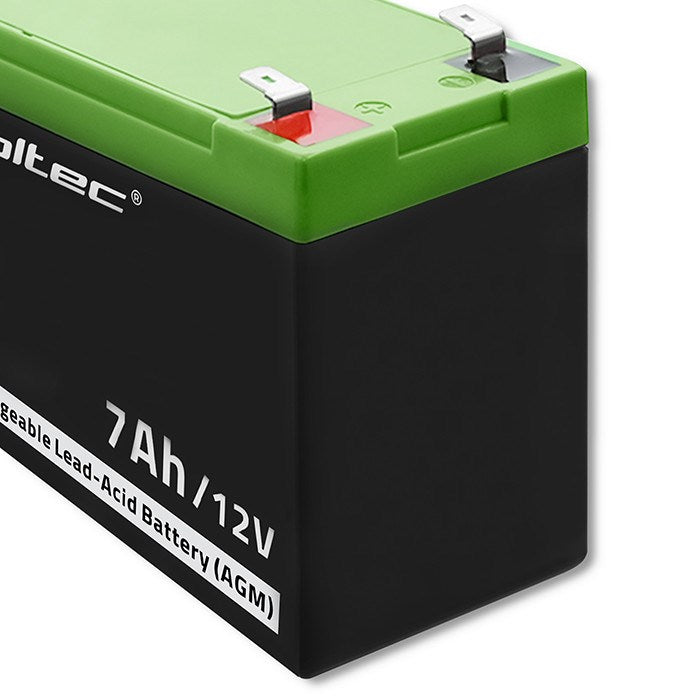 Qoltec 53076 AGM battery | 12V | 7Ah | Security
