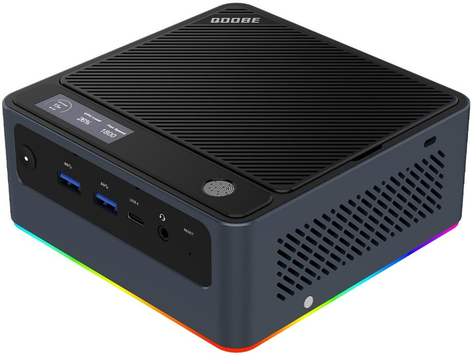 Qoobe U155H Mini PC with Core Ultra 7 155H/16GB/512GB SSD/Windows 11 Pro, black (branded as Morefine)
