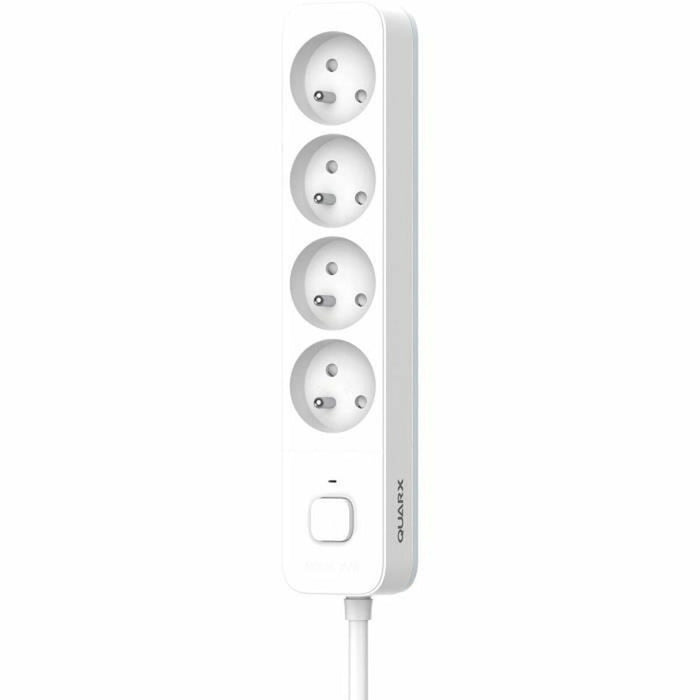 4-socket plugboard with power switch QUARX (1,5 m)
