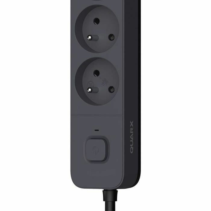 4-socket plugboard with power switch QUARX (1,5 m)