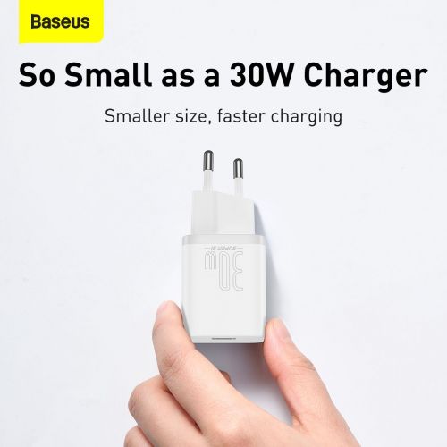 Quick Charger Baseus Super Si 1C 30W (white) - Travel Charger<<<Accessories<<<Основна<<<DunaXML&&&mains