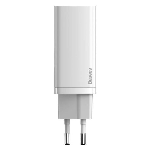 Quick Travel Charger Baseus GaN2 Lite USB + C 65W EU (white) - Travel Charger<<<Accessories<<<Основна<<<DunaXML&&&Cell