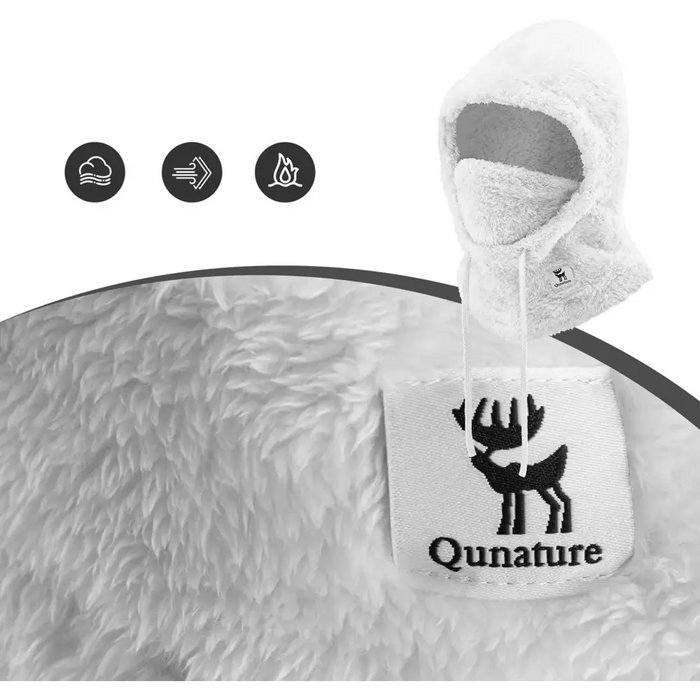 Qunature Arctic Velvet Ski Balaclava Size M - White - Sport products<<<HurtelXML