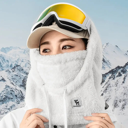 Qunature Arctic Velvet Ski Balaclava Size M - White - Sport products<<<HurtelXML