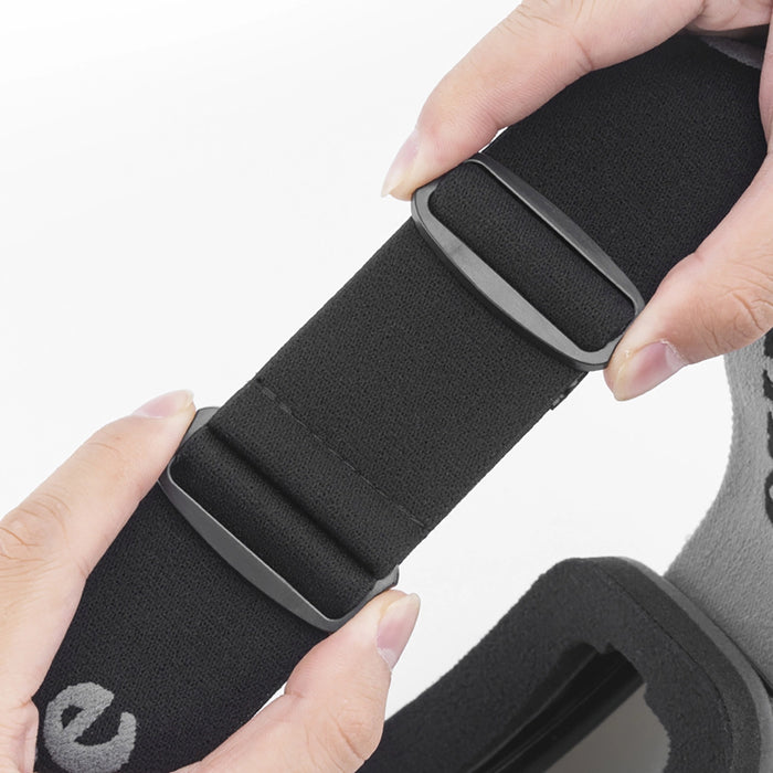 Qunature Black Frameless Ski Goggles - Black