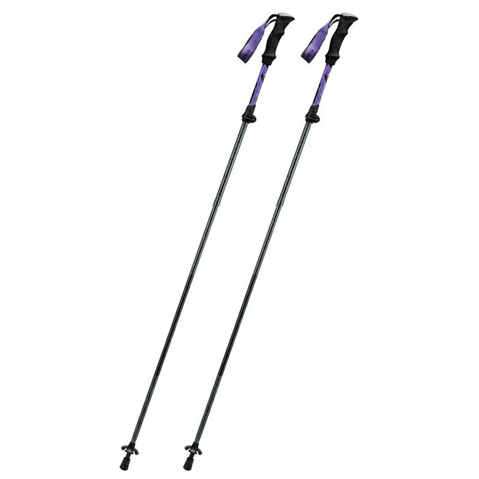 Qunature Nordic Walking Trekking Pole Aluminum 110 - 130 cm 1 pc. - Purple