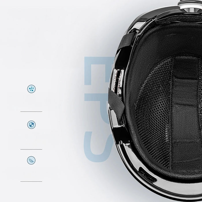 Qunature 10130003002 Ski Helmet with Earmuffs for Snowboard 54-58 cm - White
