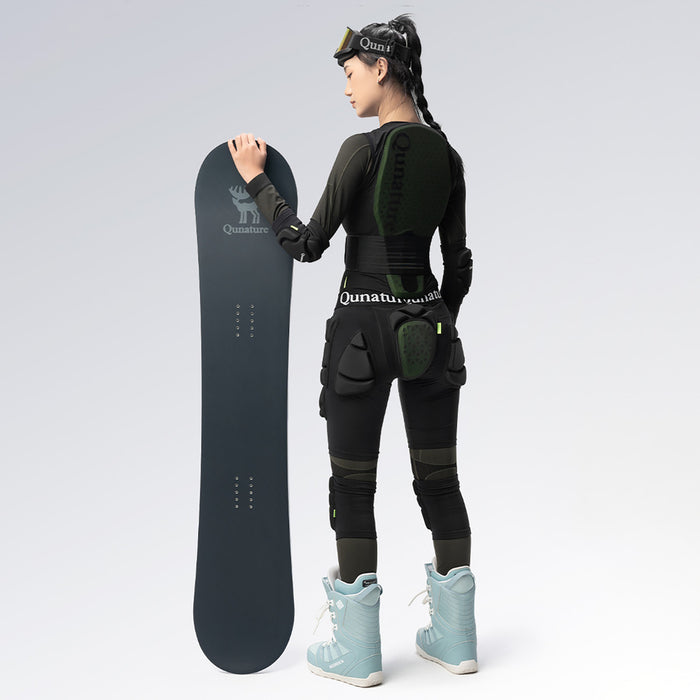 Qunature Ski Hip Protectors - Advanced XL Skis Snowboard Skates - Black