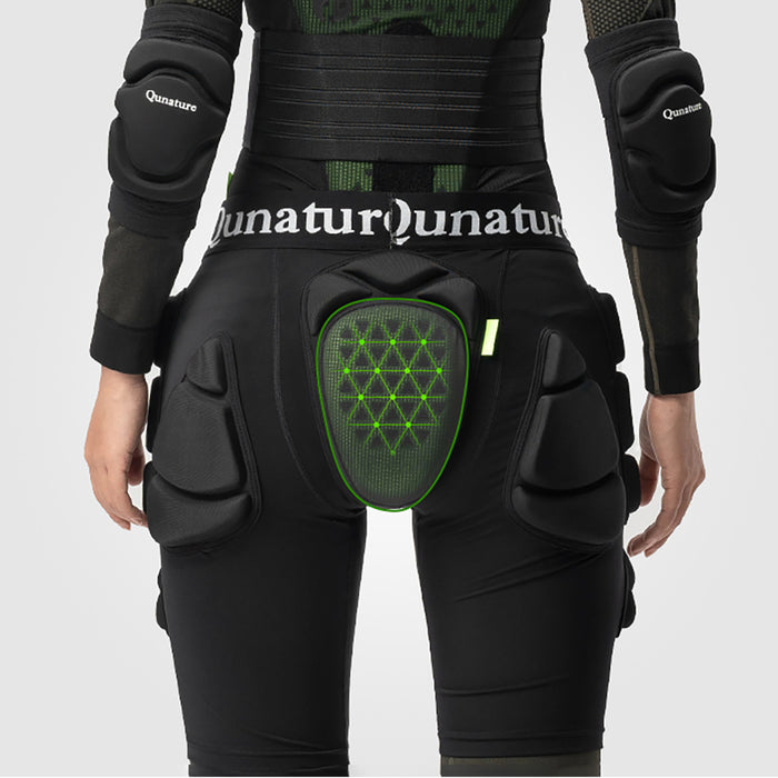 Qunature Ski Hip Protectors - Advanced XL Skis Snowboard Skates - Black