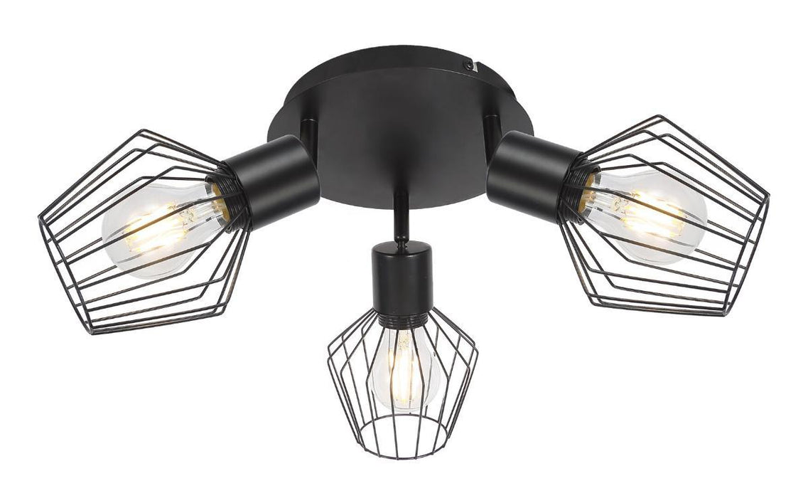 SPOTLIGHT BELANO E27 3X40W BLACK