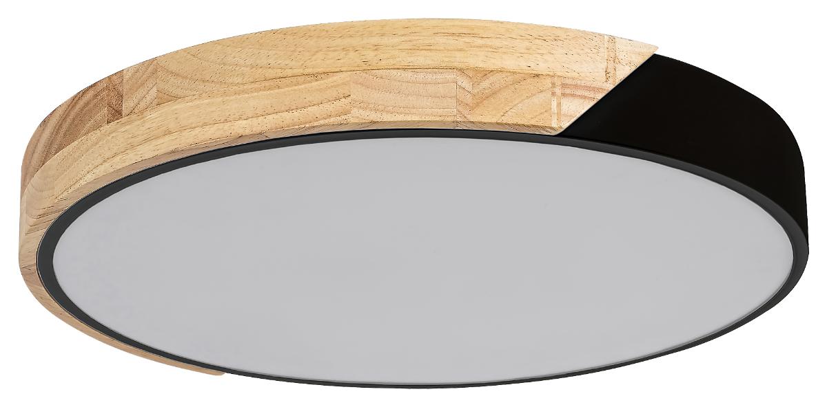 LED CEILING MAPLE 24W BLACK/WOODEN