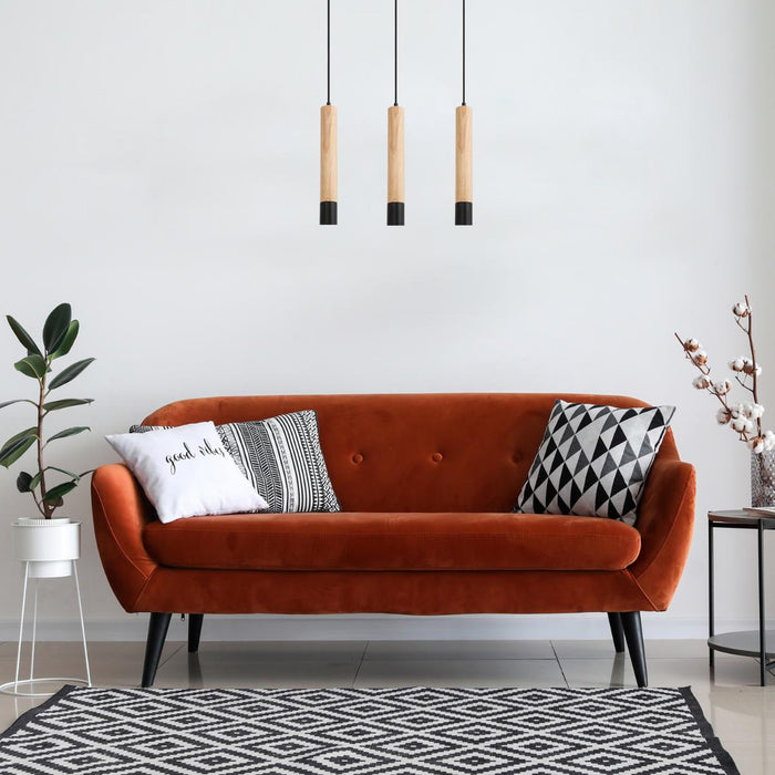 CHANDELIER BRAULIA GU10 3X50W H100 BEECH