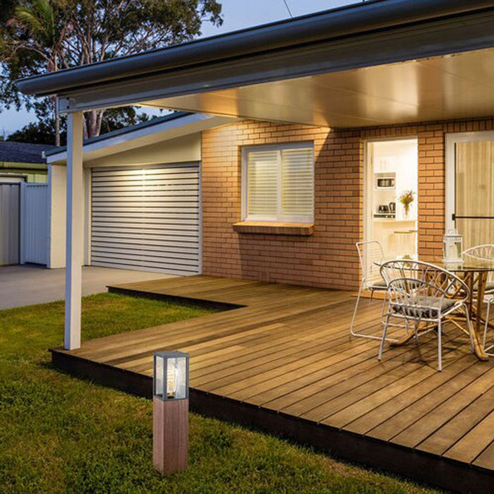 GARDEN LAMP STANDING E27 H42CM IP44 OAK RABALUX WALES