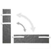 Radiant bathroom convector CLIMASTAR SLIM 500 embossed black - За баня<<<Уреди за