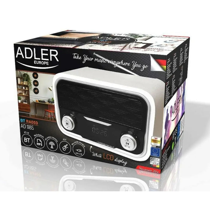 Radio Adler AD 1185 White - CD радио<<<Електроника Звук<<<Компютри| Електроника<<<BigBuy&&&Radios