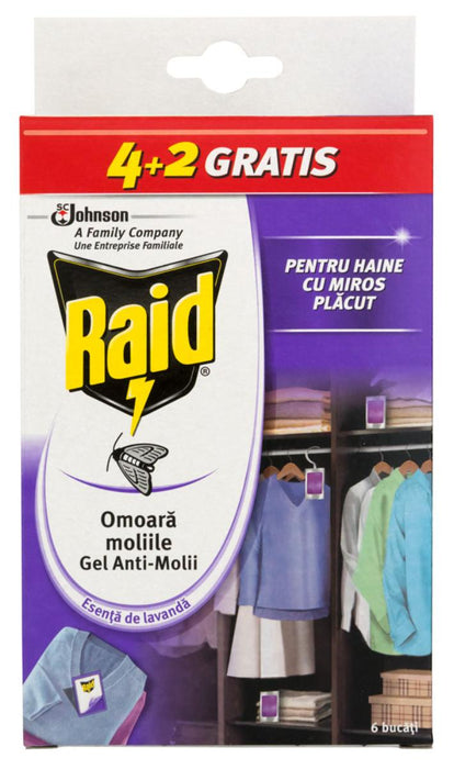 RAID AGAINST MOTHS MULTIPACK 6PCS 24/80 RAID