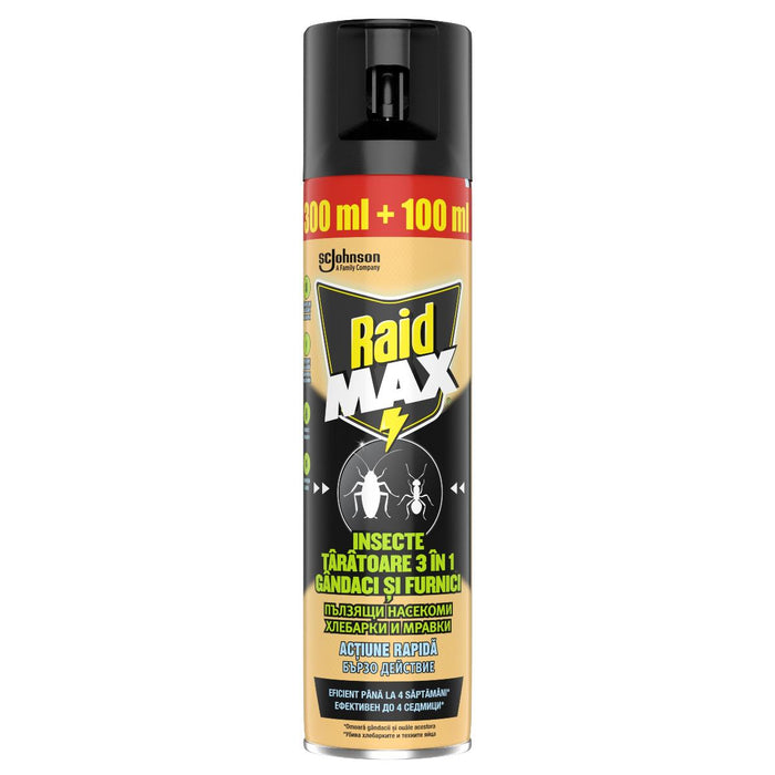 AEROSOL MAX 3B1 AGAINST CRAWLING INSECTS RAID