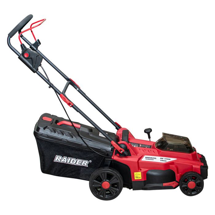 BATTERY BRUSHLESS MOWER RAIDER PRO RDP-BCLM20 20 V, MOWING WIDTH 37.00 cm, WITHOUT BATTERY AND CHARGER
