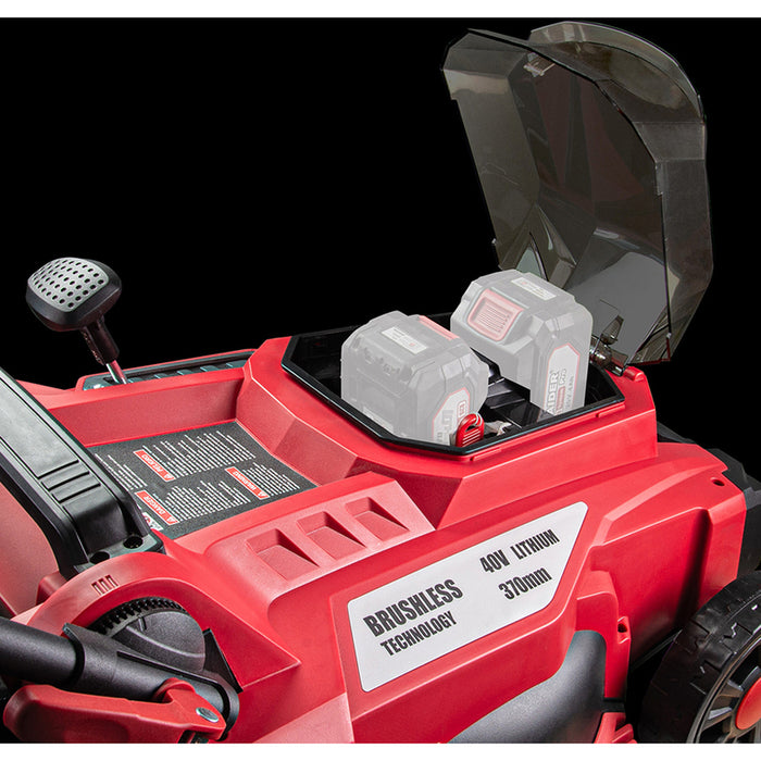 BATTERY BRUSHLESS MOWER RAIDER PRO RDP-BCLM20 20 V, MOWING WIDTH 37.00 cm, WITHOUT BATTERY AND CHARGER