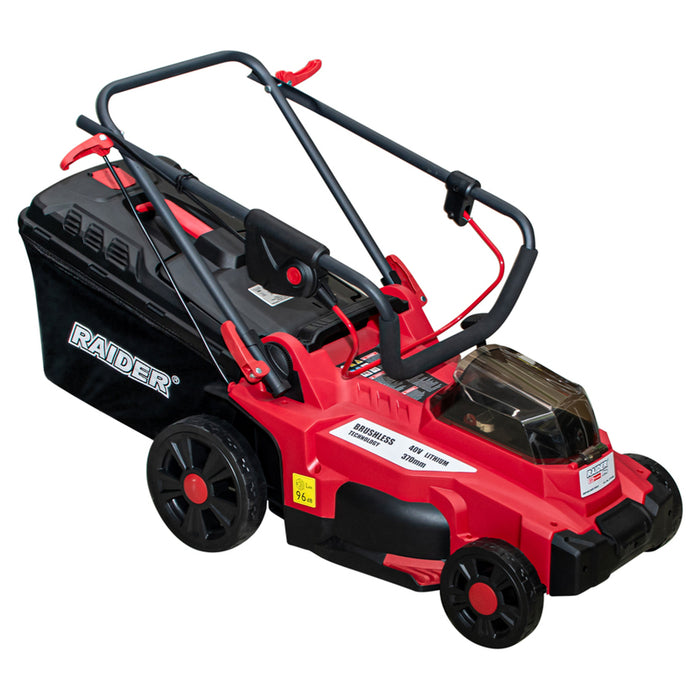 BATTERY BRUSHLESS MOWER RAIDER PRO RDP-BCLM20 20 V, MOWING WIDTH 37.00 cm, WITHOUT BATTERY AND CHARGER