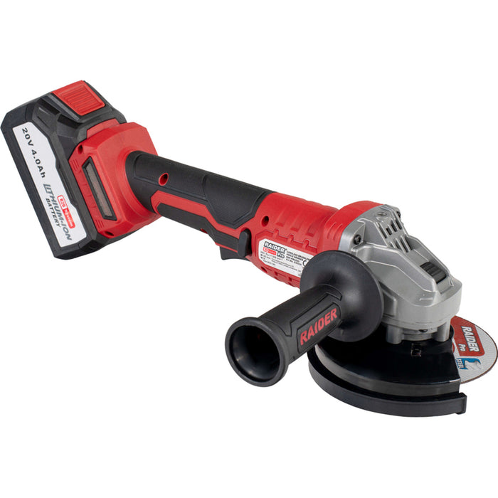 BATTERY BRUSHLESS ANGLE SAVER RAIDER PRO RDP-PBAG20 20 V, CASE, 125 mm, 4.00 Ah, NUMBER OF BATTERIES 1