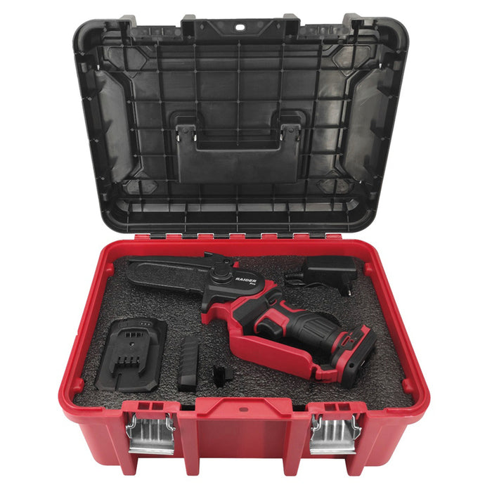 BATTERY MINI CHAIN SAW RAIDER PRO RDP-YGP20 20 V, NUMBER OF BATTERIES 1, 2.00 Ah, BAR LENGTH 12.00 cm