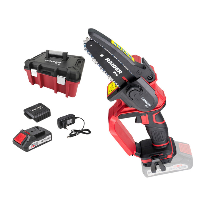 BATTERY MINI CHAIN SAW RAIDER PRO RDP-YGP20 20 V, NUMBER OF BATTERIES 1, 2.00 Ah, BAR LENGTH 12.00 cm