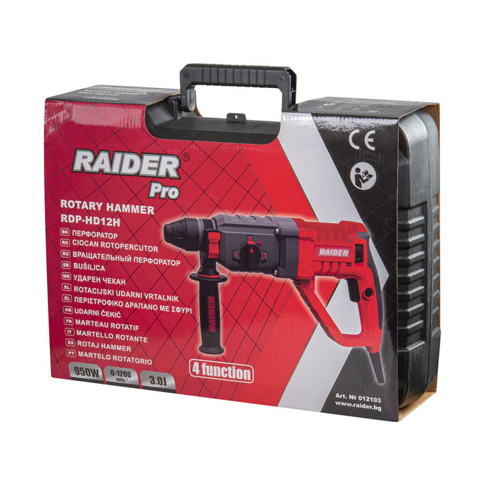 PUNCH RAIDER PRO RDP-HD12H 3.00 J, SDS PLUS, 950 W, SUITCASE