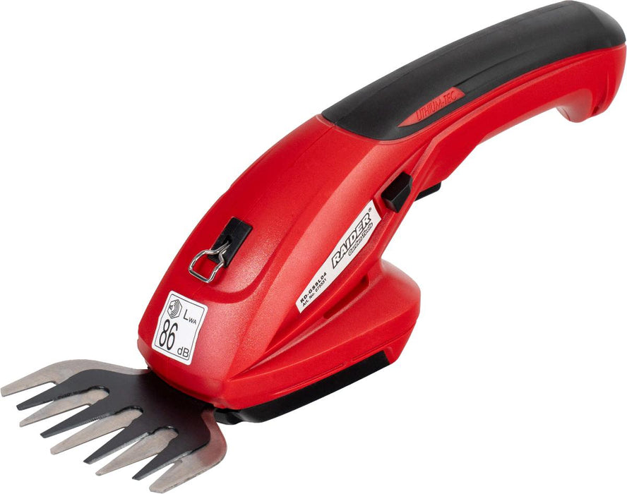 BATTERY GRASS TRIMMER RAIDER RD-GSSL04 7.2 V, 1.50 Ah, WORKING WIDTH WITH SHRUB BLADE 120 mm, WORKING WIDTH WITH GRASS BLADE 90 mm